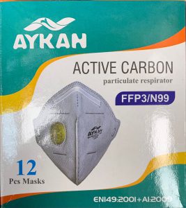 ماسک FFP3-N99 کربن اکتیو آیکان مدل AS8236
